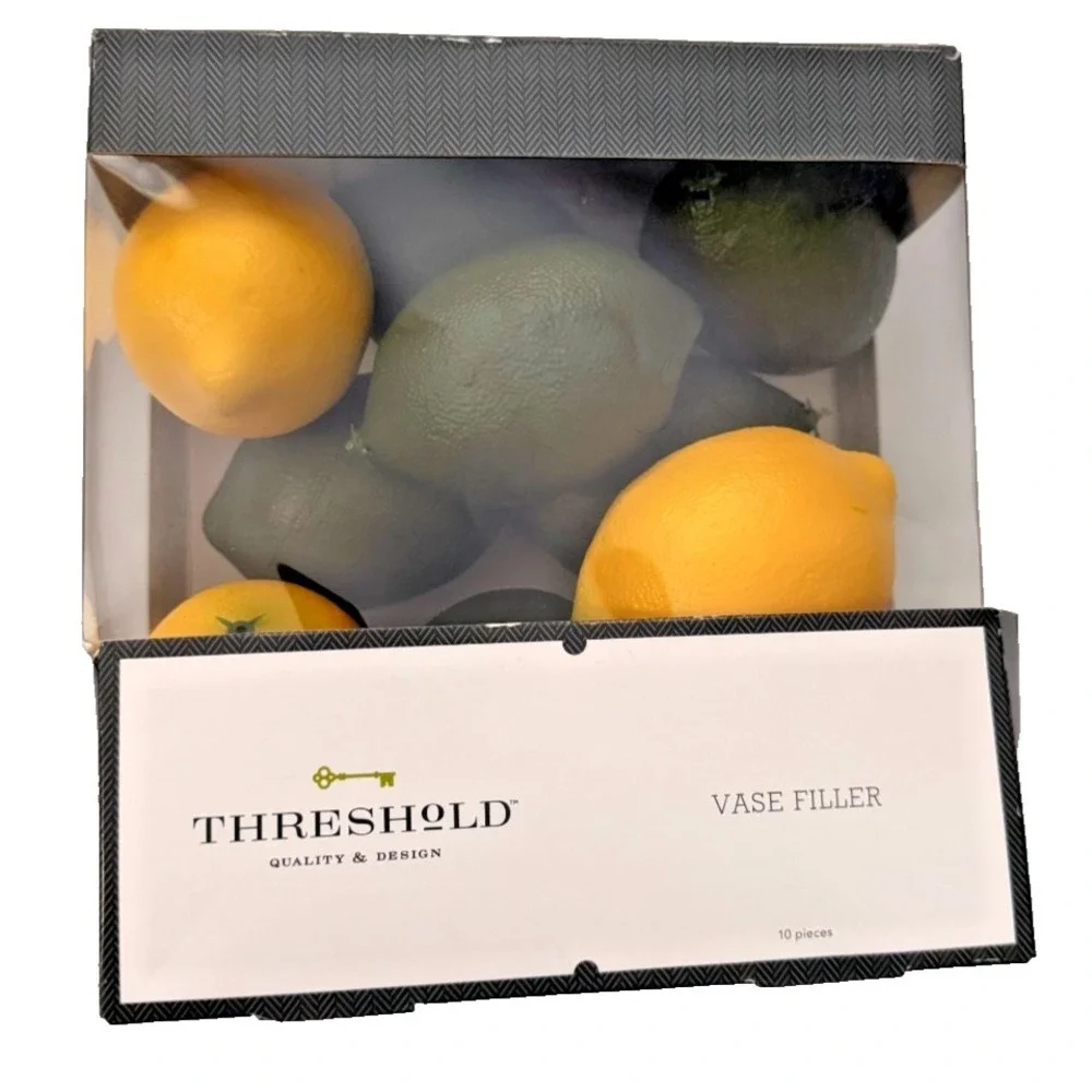Threshold Vase Filler Limes & Lemons 40 Pcs - 1 Full Bag 30 Pieces & 1 Box of 10